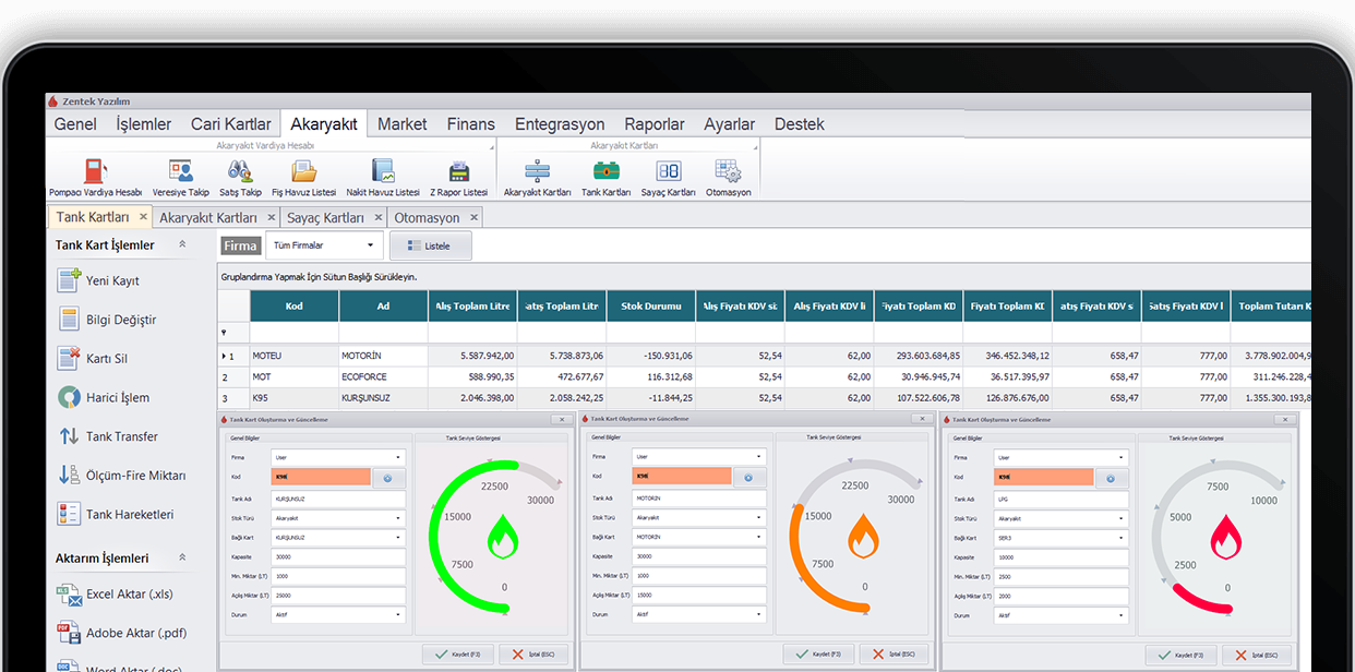 Akaryakıt Stok Takip Programı